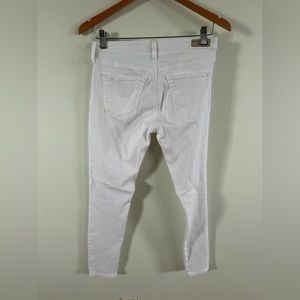 AG Adriano Goldschmied White Jeans The Legging Ankle Super Skinny Size 28 R